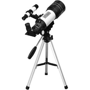 Binoculars Telescopes for Kids Beginners 70mm Astronomical Refractor with Tripod 3X Barlow Lens and Finder Scope Moon Filter Best Gift for Students in Kuwait