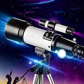 2021 Updated Kids Telescope Telescopes for Astronomy Beginners 50-100mm Caliber Mount Astronomical Refracting Telescope for Kids Travel Telescope with Tripod Carry Bag and Eyepiece in Saudi Arabia