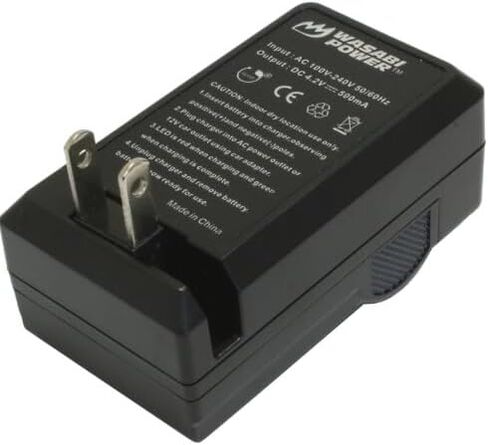 شاحن بطارية Wasabi Power CAS NP-6L للكاميرا الرقمية العامة FHD 1080P 44MP. متوافق مع Aasonida ، Camkory ، Greyka ، Hooruan ، Iweukjlo ، Lamphle ، Lecran ، Nsoela ، Vahoiald ، Yoodee ، والمزيد in Saudi Arabia