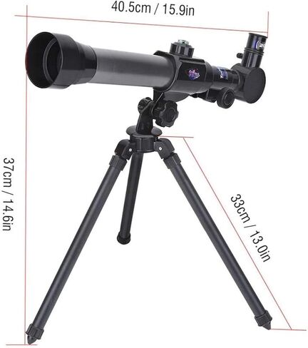 Astronomical Refracting Telescope for Kids & Beginners - 20X 30X 40X Magnification, Adjustable Spotting Scope with Tripod in Saudi Arabia