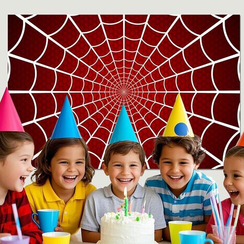 Backdrop Backdrop ، 6 × 4 قدمًا من البوليستر العنكبوت على شبكة الإنترنت ، بانر عيد ميلاد قابلة للغسل وقابلة لإعادة الاستخدام ، ودعائم الصور لحفلات أعياد الميلاد in Kuwait
