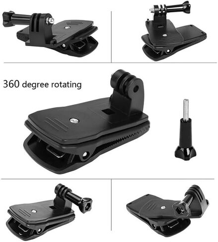 REFLEX CAMARY 360 ° سريع الإصدار على ظهر الظهر قبعة HAT CLIP متوافق مع GO PROH HERO ، MAX ، Insta 360 - CAMERA CAMERS SECUNT in Kuwait