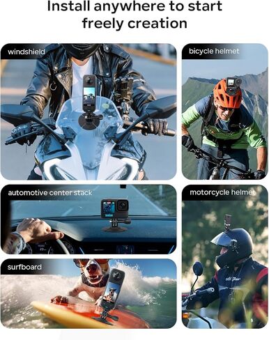 تركيب لاصق مرن ل insta360/dji Osmo/GoPro Hero Base Motorcycle Helmet Base لإكسسوارات كاميرا الحركة in Kuwait