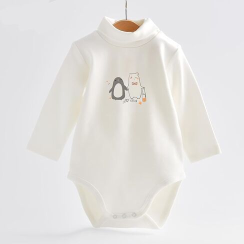 Baby Girls Clothes Long Sleeves Turtle-Neck Onsies Cotton Baby Bodysuit Pack of Toddler Clothing in Saudi Arabia
