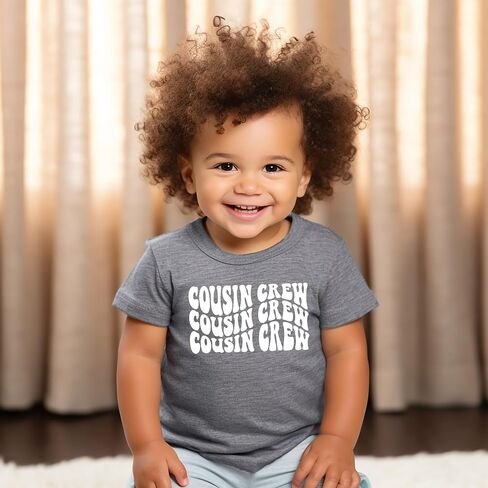 Olive Loves Apple Cousin Crew Wavy T-Shirts for Toddler & Youth Kids in Saudi Arabia
