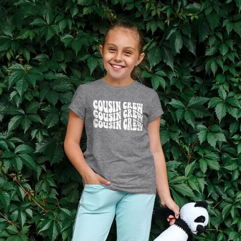 Olive Loves Apple Cousin Crew Wavy T-Shirts for Toddler & Youth Kids in Saudi Arabia