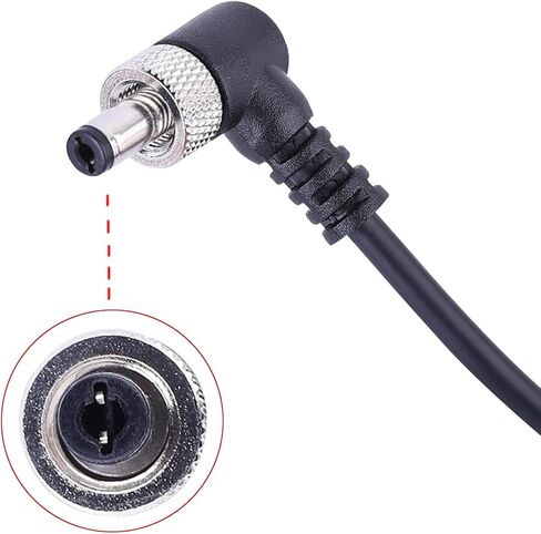 D-TAP إلى DC Power Cable متوافق مع Atomos Ninja v Canon C70 Hollyland Mars 400S Blackmagic Monitor Aputure Light-23.6 بوصة قفل الزاوية اليمنى DC in Saudi Arabia