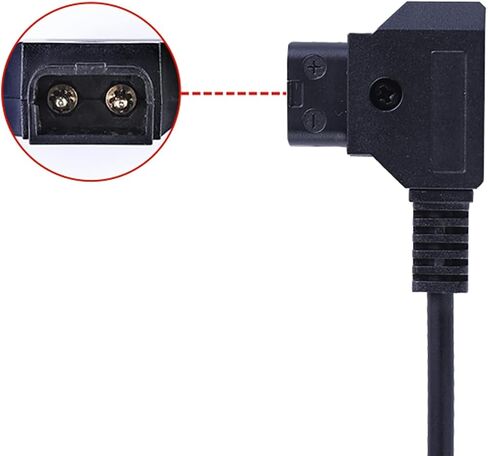 D-TAP إلى DC Power Cable متوافق مع Atomos Ninja v Canon C70 Hollyland Mars 400S Blackmagic Monitor Aputure Light-23.6 بوصة قفل الزاوية اليمنى DC in Saudi Arabia