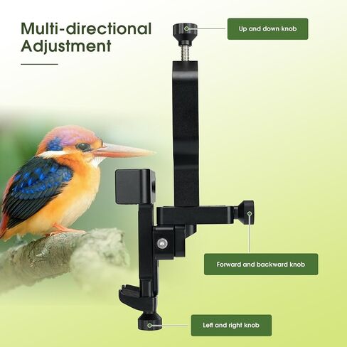 SV214 Pro 3-Axis Smartphone Adapter, for 44 to 64mm Eyepiece Diameter, Digiscoping Adapter Bundle with SV245 8 to 16mm Zoom Eyepiece Parfocal Design Dual Interface, for Astronomy Phone Photography in Saudi Arabia