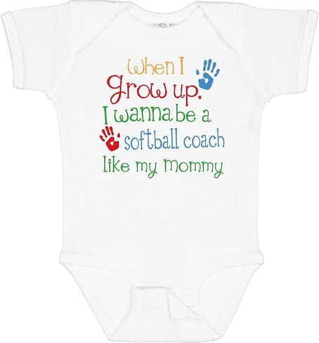 inktastic Softball Coach Like Mommy Baby Bodysuit in Saudi Arabia