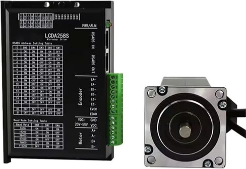 RS485 Stepper Motor Driver 4.5Nm 5.8A 2Phase 24 Closed Loop Stepper Motor with Driver Kit LCDA258S-RS485+LC60H2112 in Saudi Arabia