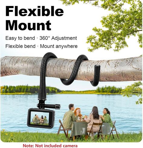 مشبك مرنة Mount Mount Selfie Stick Extension القطب للكاميرا ترايبود حامل الهاتف CLIP in Saudi Arabia