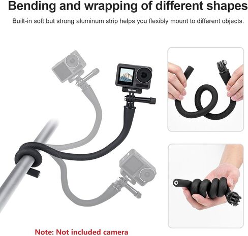 مشبك مرنة Mount Mount Selfie Stick Extension القطب للكاميرا ترايبود حامل الهاتف CLIP in Saudi Arabia
