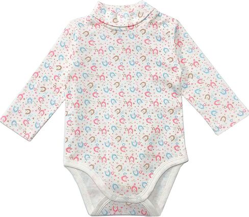 Baby Girls Clothes Long Sleeves Turtle-Neck Onsies Cotton Baby Bodysuit Pack of Toddler Clothing in Saudi Arabia