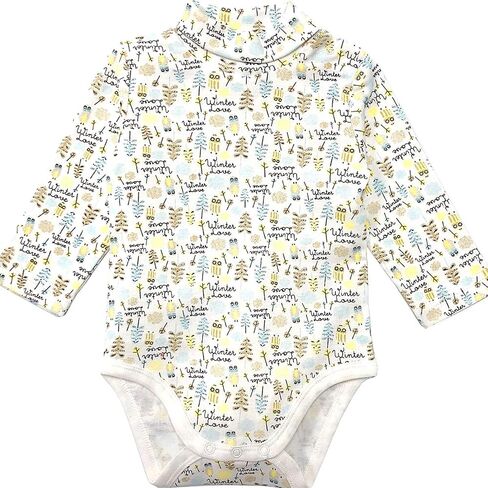 Baby Girls Clothes Long Sleeves Turtle-Neck Onsies Cotton Baby Bodysuit Pack of Toddler Clothing in Saudi Arabia