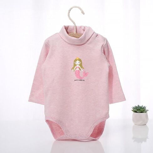 Baby Girls Clothes Long Sleeves Turtle-Neck Onsies Cotton Baby Bodysuit Pack of Toddler Clothing in Saudi Arabia