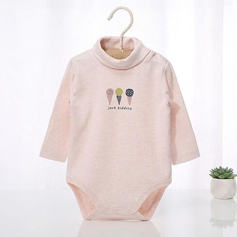 Baby Girls Clothes Long Sleeves Turtle-Neck Onsies Cotton Baby Bodysuit Pack of Toddler Clothing in Saudi Arabia