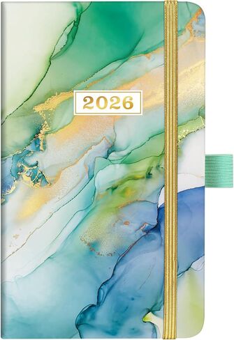 مخطط الجيب/تقويم الجيب 2024 - مخطط الجيب 2024، مخطط أسبوعي وشهري من يناير 2024 إلى ديسمبر 2024، 6.3 بوصة × 3.8 بوصة، مخطط جدول الأعمال ومنظم الجدول الزمني مع حلقة قلم، جيب داخلي، 2 إشارة مرجعية، مربوط - أخضر in Kuwait