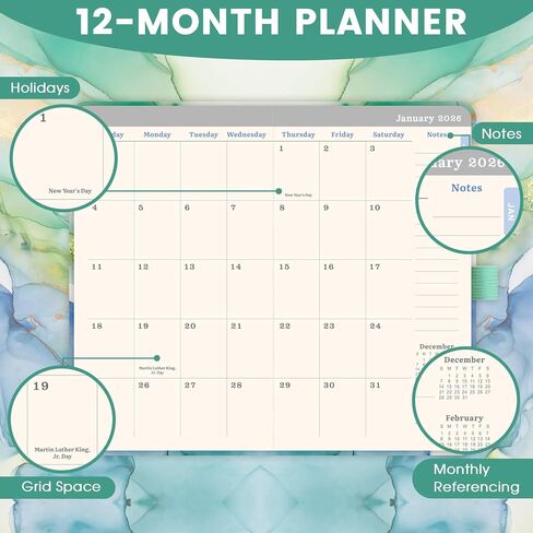 مخطط الجيب/تقويم الجيب 2024 - مخطط الجيب 2024، مخطط أسبوعي وشهري من يناير 2024 إلى ديسمبر 2024، 6.3 بوصة × 3.8 بوصة، مخطط جدول الأعمال ومنظم الجدول الزمني مع حلقة قلم، جيب داخلي، 2 إشارة مرجعية، مربوط - أخضر in Kuwait