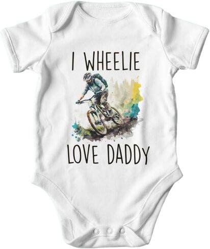 Mountain Bike - Baby Boy Girl Clothes Infant Bodysuit Funny Cute Newborn in Saudi Arabia