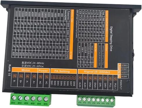 سائق محرك السهود 24V ~ 80VDC أو AC20V-60VAC إدخال الجهد ، الحالي 1.0 ~ 6.0A سائق السائر لـ 17 23 محرك السهود (JQ5716D (إدخال DC)) in Saudi Arabia