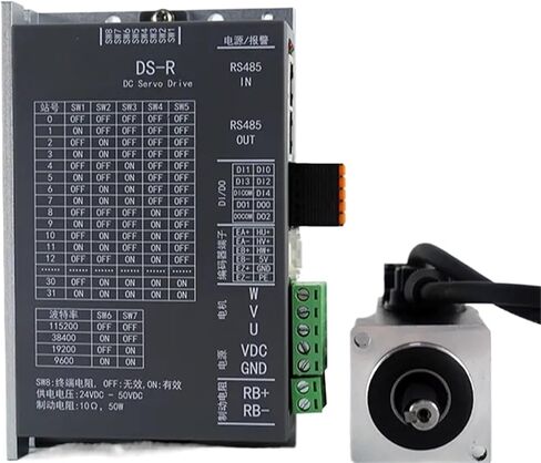 DC Servo RS485 100W 24V-48V 6A 3000rpm 2500 line incremental DC Servo Motor with Driver 40M00330DC +DS-R100W in Saudi Arabia