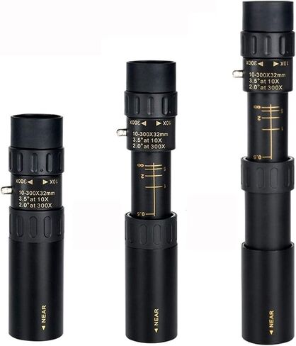 Set of 2 Adults' 10-30x25 Zoom Monocular Telescope - Pocket Binoculars with Optical Prism Scope in Saudi Arabia