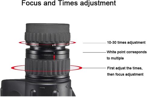 10-30X50 HD Monocular Telescope with Bak4 Prism & FMC Lens - Waterproof Spyglass for Hunting & Tourism in Saudi Arabia