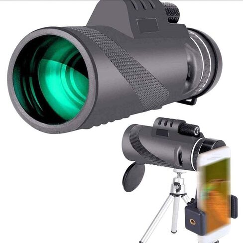 40×60 High Power Monocular Telescope - Compact Scope with Phone Clip & Tripod for Bird Watching & Hiking in Saudi Arabia
