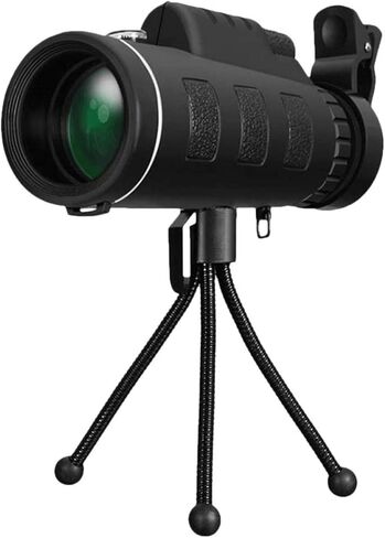 40 × 60 تلسكوب أحادي الطاقة عالي الطاقة - BAK4 PRISM LENS و COMPASS ومحول الهواتف الذكية وترايبود لمشاهدة الطيور البالغة in Saudi Arabia