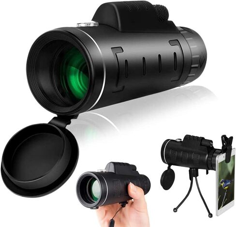 40 × 60 تلسكوب أحادي الطاقة عالي الطاقة - BAK4 PRISM LENS و COMPASS ومحول الهواتف الذكية وترايبود لمشاهدة الطيور البالغة in Saudi Arabia