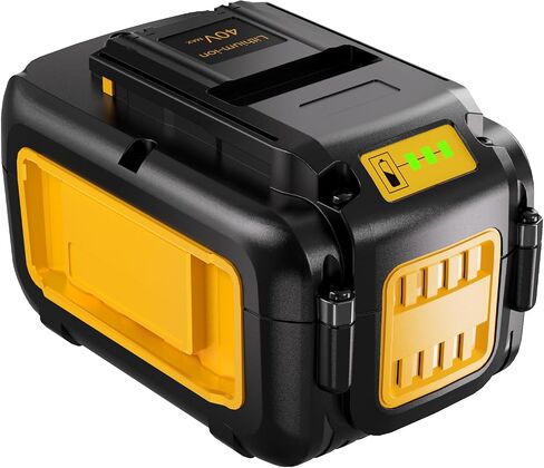 1 Pack 7.5Ah Lithium-ion Replacement for ‎Dewalt 40V Battery DCB404 DCB406 DCB407 DCB114，Compatible with All 40V MAX Tools in Saudi Arabia