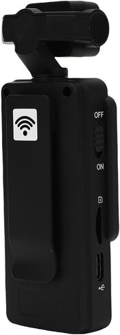HD Pocket Camcorder ، 1080p mini camera يمكن ارتداؤها مع شاشة 1.54 بوصة 3 محور التثبيت wifi تسجيل لسجلات العمل الرياضية في الهواء الطلق (مع بطاقة ذاكرة 64 جم) in Kuwait