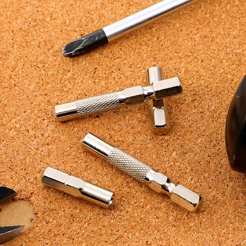 4 Pcs Drill Bit Adapter, 1/4 to 4mm Bit Adapter, Hex to 1/4 Drive Adapter, Magnetic Drill Adapter for Sockets and Precision Bits Set Screwdriver Converter in Saudi Arabia