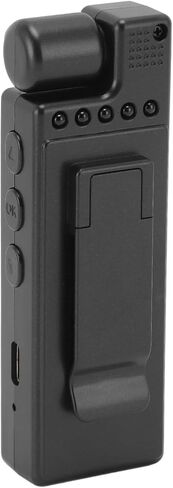 ASHATA 180° Rotatable Lens Night Body Cam with 4 Fill Lights and 1200mAh Battery for Police Outdoor Sports Video Recorder, Supports 4K in Saudi Arabia