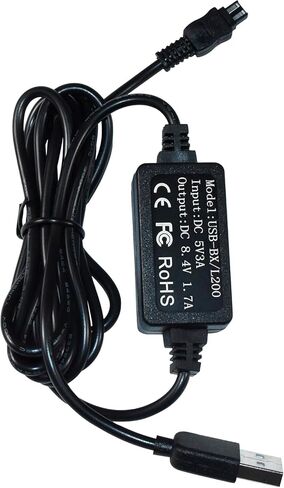 استبدال شاحن محول AC HQRP AC متوافق مع Sony FDR-AXP55 FDR-AX53 FDR-AX40 FDR-AX33 FDR-AX30 DCR-SX41E DCR-SX41EK DCR-SX33EK DEV-3 DEV-5 CARDOR ، DESK in Saudi Arabia