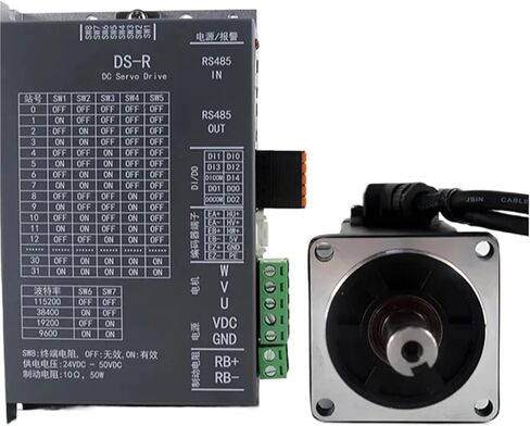 RS485 200W DC24V-48V 6A 3000rpm 2500 line incremental DC Servo Motor with Driver 6OM00630DC+DS-R200W in Saudi Arabia