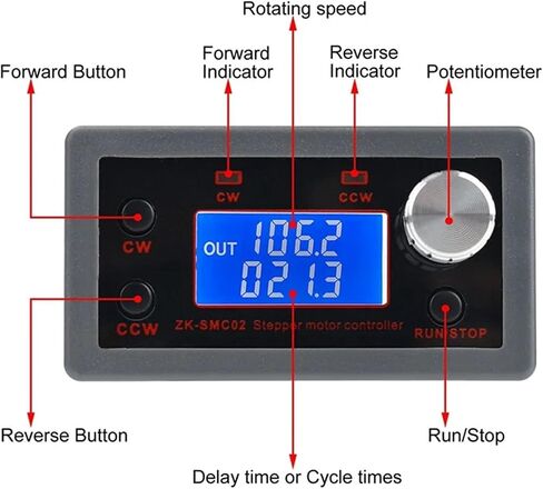 ControlModule-SMC02 Stepper Motor Driver Controller Integrated Board Forward/Reverse Pulse Speed Angle ControlModule for 42 in Saudi Arabia