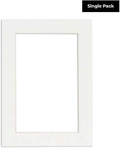 Poster Palooza 16x40 Mat Bevel Cut for 12x36 Photos - Acid Free Textured Cream Precut Matboard - For Pictures, Photos, Framing - 4-ply Thickness in Saudi Arabia
