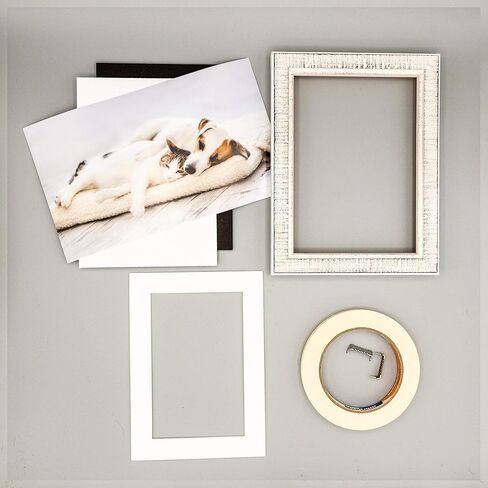 Poster Palooza 16x40 Mat Bevel Cut for 12x36 Photos - Acid Free Textured Cream Precut Matboard - For Pictures, Photos, Framing - 4-ply Thickness in Saudi Arabia