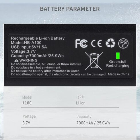 7000Mah Rechargeable Battery for Tapo C400, Tapo C420, Tapo D230, Upgraded Replacement Compatible for TP-Link C400S2, C420S1, C420S2, D230S1, Model for Tapo A100 Camera Battery in Saudi Arabia