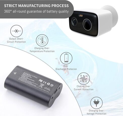 7000Mah Rechargeable Battery for Tapo C400, Tapo C420, Tapo D230, Upgraded Replacement Compatible for TP-Link C400S2, C420S1, C420S2, D230S1, Model for Tapo A100 Camera Battery in Saudi Arabia