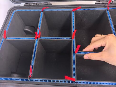 ترقية نظام مقسم DIY لحالة Pelican 1510 ، منظم قابل للتخصيص مع علامات تبويب U-Clips و Red سحب ، إدراج آمنة من الرغوة للأدوات ، الكاميرا ، العتاد الطبي ، التكتيكي (غير متضمن) in Kuwait