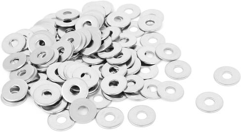uxcell M2.5x6mmx0.5mm Stainless Steel Round Flat Washer for Bolt Screw 100Pcs in Kuwait