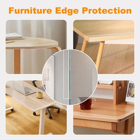 2.6 in x 9.84 FT,Clear Soft Corner Protectors for Furniture Strip,Sharp Edge & Table Bumper,Window Edge,Wall Protector, Soft Corner Guards Safe for Proof,Table Corner Protectors in Family in Saudi Arabia