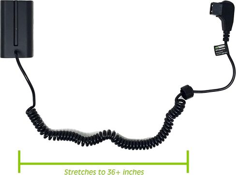 Wasabi Power DCC-NPF550 Dummy Battery DC Connoft مع إدخال D-TAP لـ Sony NP-F330 ، F530 ، F550 ، L Series in Saudi Arabia