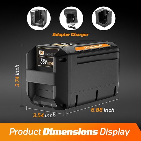 استبدال بطارية Echo 58V 5.0AH CBP-58V20 ، CBP-58V40 ، متوافق مع جميع أدوات البستنة من صدى 58V الأدوات (ليس من أجل جزازة العشب CLM-58V4AH CLM-58VBT) in Saudi Arabia