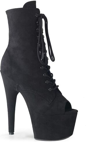 Pleaser Women's Adore 1021FS Burgundy Faux Suede Boot ، Size 10 in Kuwait