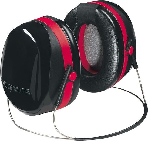 3M H10A Peltor Optime 105 Over the Head Earmuff, Ear Protectors, Hearing Protection, NRR 30 dB,Black, Red in Kuwait