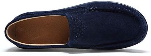Women's Slip-on Wedge Moccasin Loafers Casual Walking Shoes Trainers Suede Leather Platform Sneakers in Kuwait